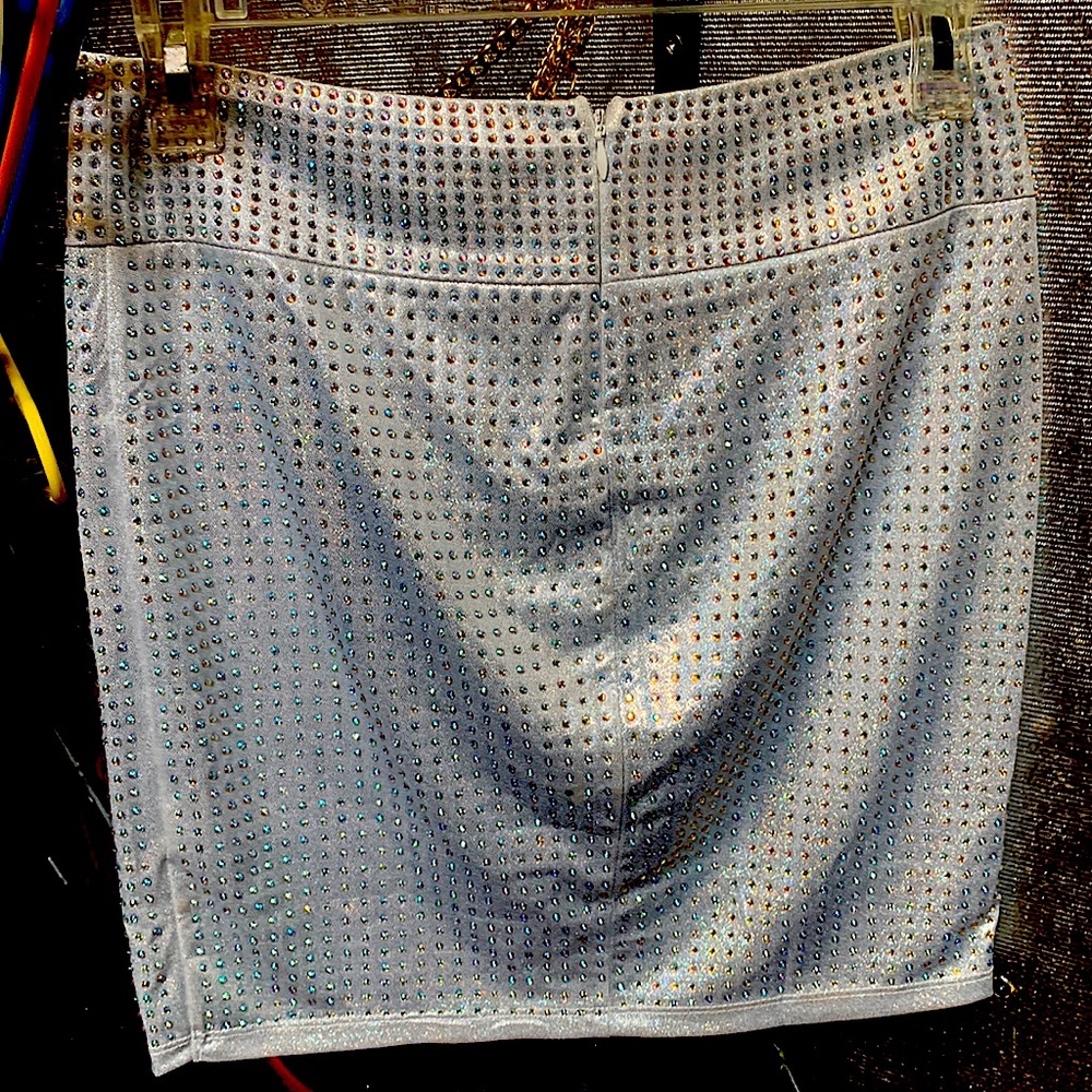 Get It Right Mini Rhinestone Skirt - Picture 10 of 15